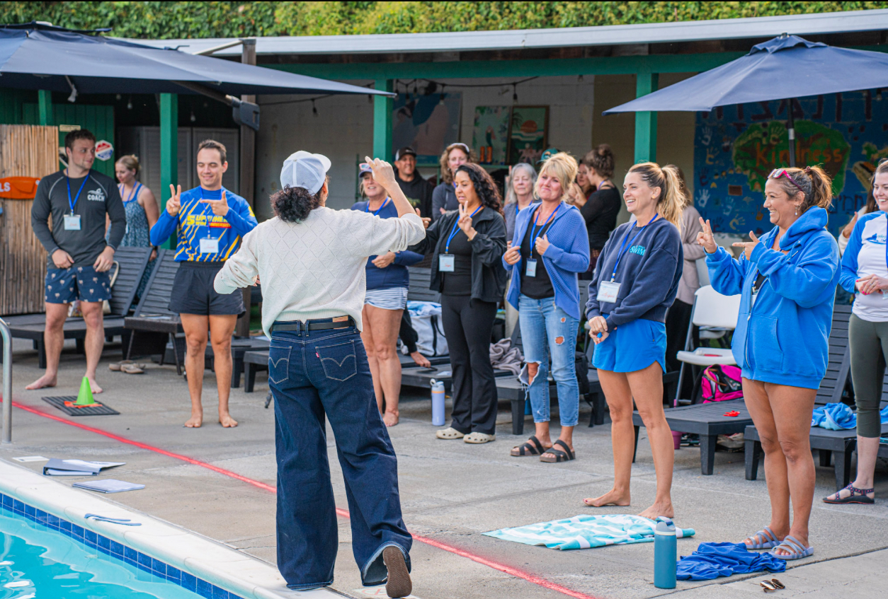 Outdoor circle session at SSU workshop
